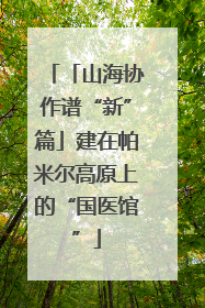 「山海协作谱“新”篇」建在帕米尔高原上的“国医馆”