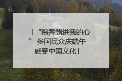 “粽香飘进我的心” 多国民众庆端午感受中国文化