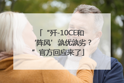 “歼-10CE和‘阵风’孰优孰劣？”官方回应来了