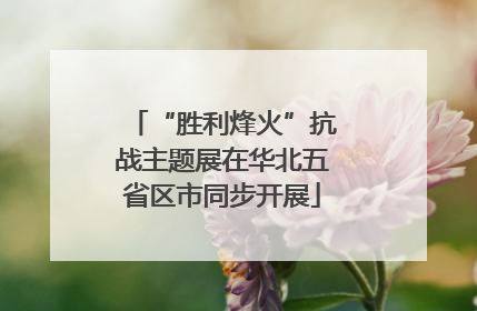 “胜利烽火”抗战主题展在华北五省区市同步开展