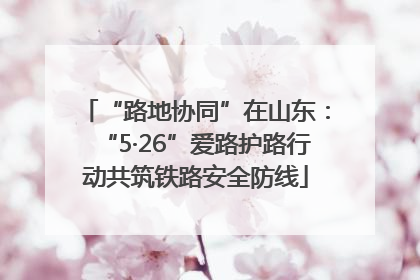 “路地协同”在山东：“5·26”爱路护路行动共筑铁路安全防线