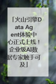 火山引擎Data Agent体验中心正式上线！企业级AI数据专家触手可及
