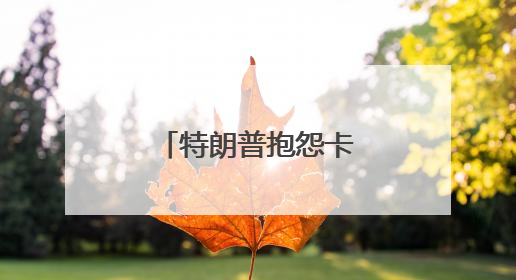 特朗普抱怨卡塔尔赠送的飞机“太大”，不适合做总统专机