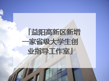 益阳高新区新增一家省级大学生创业指导工作室