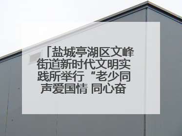 盐城亭湖区文峰街道新时代文明实践所举行“老少同声爱国情 同心奋进新征程”为主题的红色文化活动