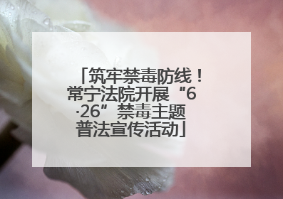筑牢禁毒防线！常宁法院开展“6·26”禁毒主题普法宣传活动