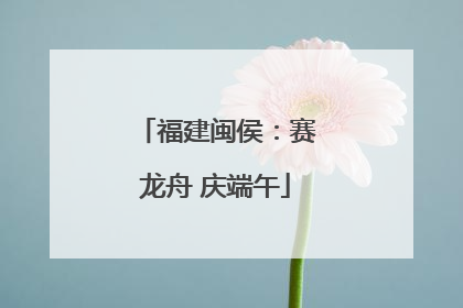 福建闽侯：赛龙舟 庆端午
