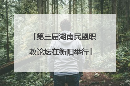 第三届湖南民盟职教论坛在衡阳举行
