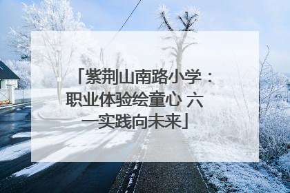 紫荆山南路小学：职业体验绘童心 六一实践向未来