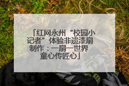 红网永州“校园小记者”体验非遗漆扇制作：一扇一世界 童心传匠心