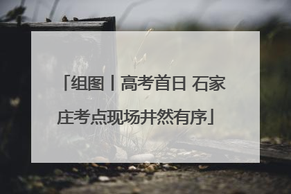 组图丨高考首日 石家庄考点现场井然有序