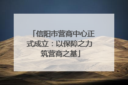 信阳市营商中心正式成立：以保障之力 筑营商之基