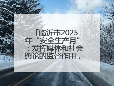 临沂市2025年“安全生产月”：发挥媒体和社会舆论的监督作用，及时发现并消除安全隐患