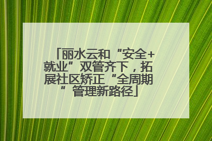 丽水云和“安全+就业”双管齐下，拓展社区矫正“全周期”管理新路径