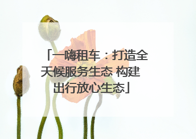 一嗨租车：打造全天候服务生态 构建出行放心生态
