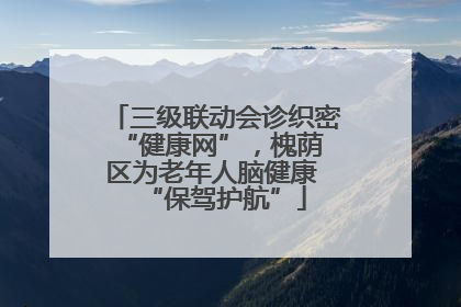 三级联动会诊织密 “健康网”，槐荫区为老年人脑健康 “保驾护航”