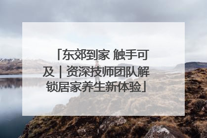 东郊到家 触手可及｜资深技师团队解锁居家养生新体验