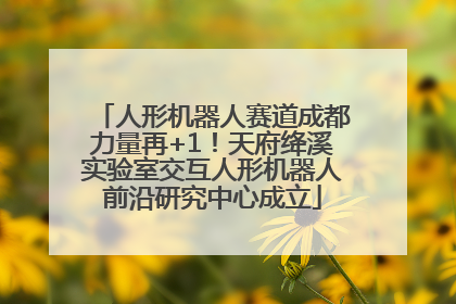 人形机器人赛道成都力量再+1！天府绛溪实验室交互人形机器人前沿研究中心成立
