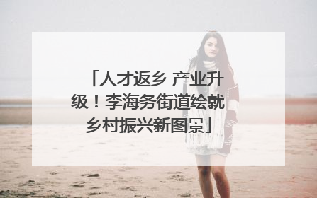 人才返乡 产业升级！李海务街道绘就乡村振兴新图景