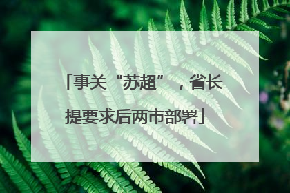 事关“苏超”，省长提要求后两市部署
