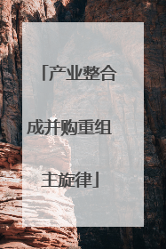 产业整合成并购重组主旋律