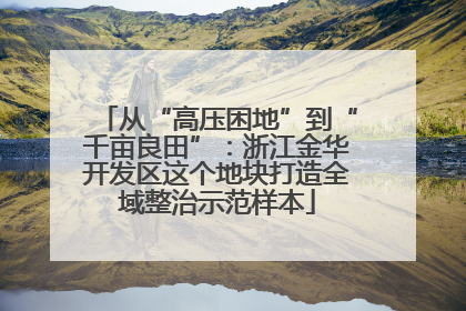 从“高压困地”到“千亩良田”：浙江金华开发区这个地块打造全域整治示范样本