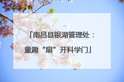 南昌县银湖管理处：童趣“扇”开科学门