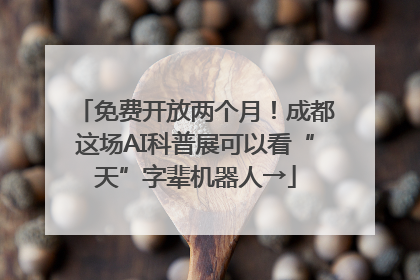 免费开放两个月！成都这场AI科普展可以看“天”字辈机器人→