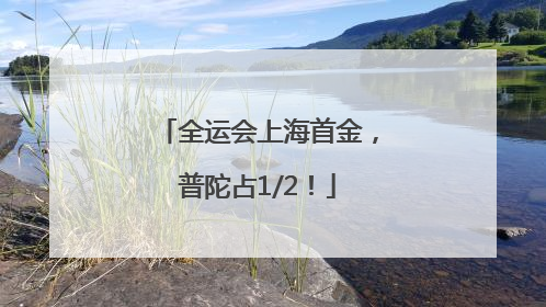 全运会上海首金，普陀占1/2！