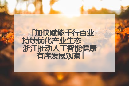 加快赋能千行百业 持续优化产业生态——浙江推动人工智能健康有序发展观察