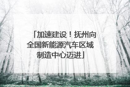 加速建设！抚州向全国新能源汽车区域制造中心迈进