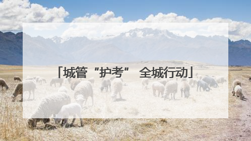 城管“护考” 全城行动