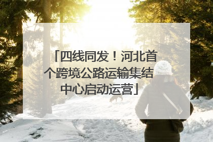 四线同发！河北首个跨境公路运输集结中心启动运营