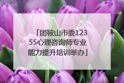 团鞍山市委12355心理咨询师专业能力提升培训举办