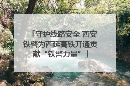 守护线路安全 西安铁警为西延高铁开通贡献“铁警力量”