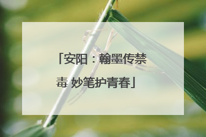 安阳：翰墨传禁毒 妙笔护青春