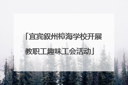 宜宾叙州樟海学校开展教职工趣味工会活动
