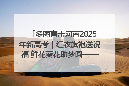 多图直击河南2025年新高考｜红衣旗袍送祝福 鲜花葵花助梦圆——尉氏县高考暖心送考