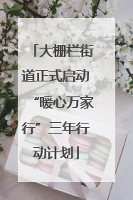 大栅栏街道正式启动“暖心万家行”三年行动计划