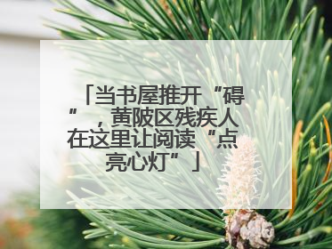 当书屋推开“碍”，黄陂区残疾人在这里让阅读“点亮心灯”