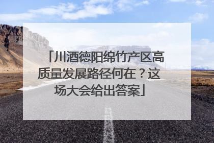 川酒德阳绵竹产区高质量发展路径何在？这场大会给出答案