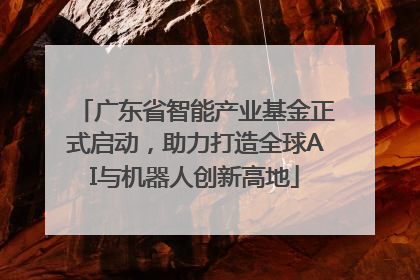 广东省智能产业基金正式启动，助力打造全球AI与机器人创新高地
