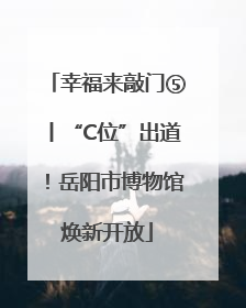 幸福来敲门⑤丨“C位”出道！岳阳市博物馆焕新开放
