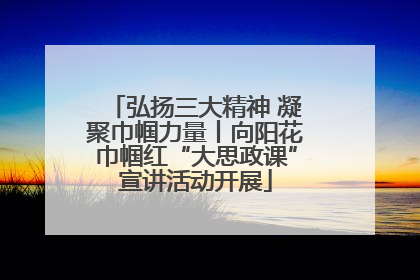 弘扬三大精神 凝聚巾帼力量丨向阳花巾帼红“大思政课”宣讲活动开展