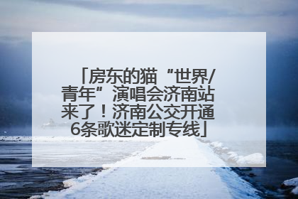 房东的猫“世界/青年”演唱会济南站来了！济南公交开通6条歌迷定制专线