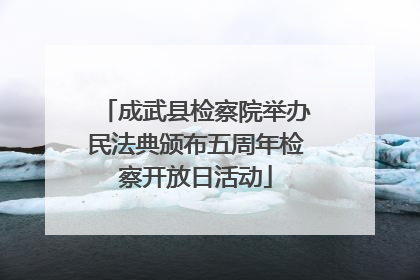 成武县检察院举办民法典颁布五周年检察开放日活动
