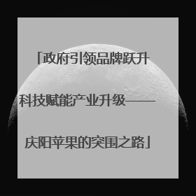 政府引领品牌跃升 科技赋能产业升级——庆阳苹果的突围之路