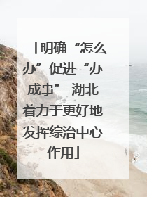 明确“怎么办”促进“办成事” 湖北着力于更好地发挥综治中心作用