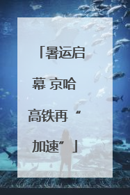 暑运启幕 京哈高铁再“加速”