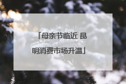 母亲节临近 昆明消费市场升温